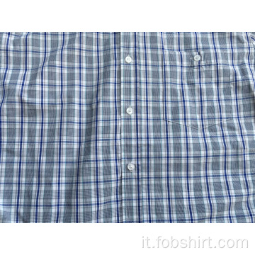 Camicia a quadri a maniche corte di alta qualità